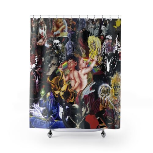 Surreal Metal Mashup Shower Curtain